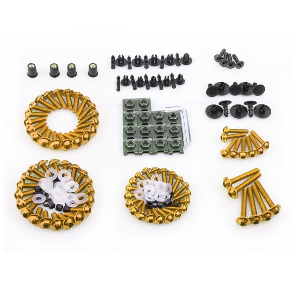 Aluminum Alloy Screw Set 195 Pcs (Universal Model) - Gold
