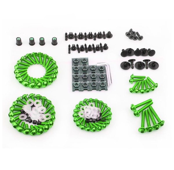 Aluminum Alloy Screw Set 195 Pcs (Universal Model) - Green