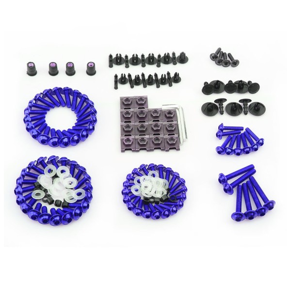Aluminum Alloy Screw Set 195 Pcs (Universal Model) - Blue