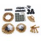 Stainless Steel Screw Set 195 Pcs (Universal Model) - Gold