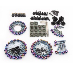 Stainless Steel Screw Set 195 Pcs (Universal Model) - Fired Purple