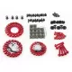 Aluminum Alloy Screw Set 195 Pcs (Universal Model) - Red