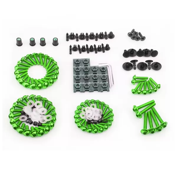 Aluminum Alloy Screw Set 195 Pcs (Universal Model) - Green