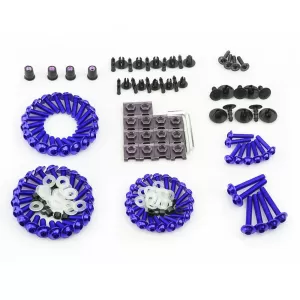 Aluminum Alloy Screw Set 195 Pcs (Universal Model) - Blue