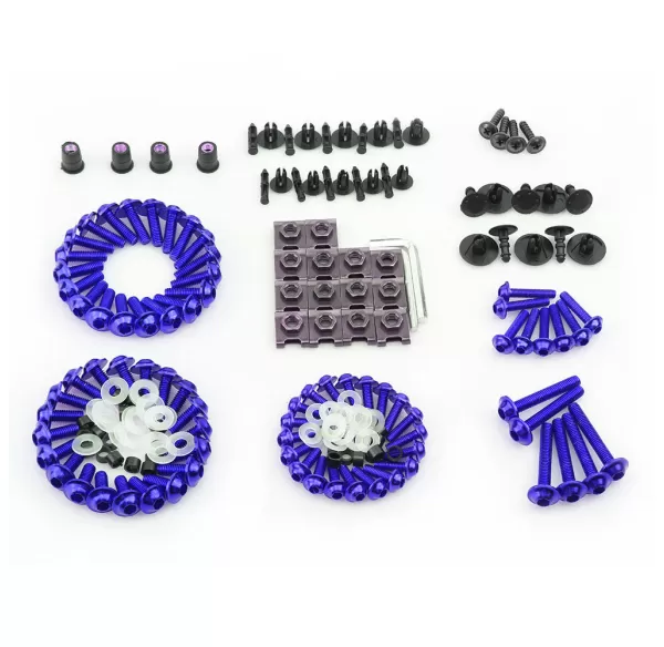 Aluminum Alloy Screw Set 195 Pcs (Universal Model) - Blue