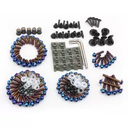 Stainless Steel Screw Set 195 Pcs (Universal Model) - Blue Enamel