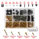 Stainless Steel Screw Set 195 Pcs (Universal Model) - Gold