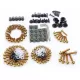 Stainless Steel Screw Set 195 Pcs (Universal Model) - Gold